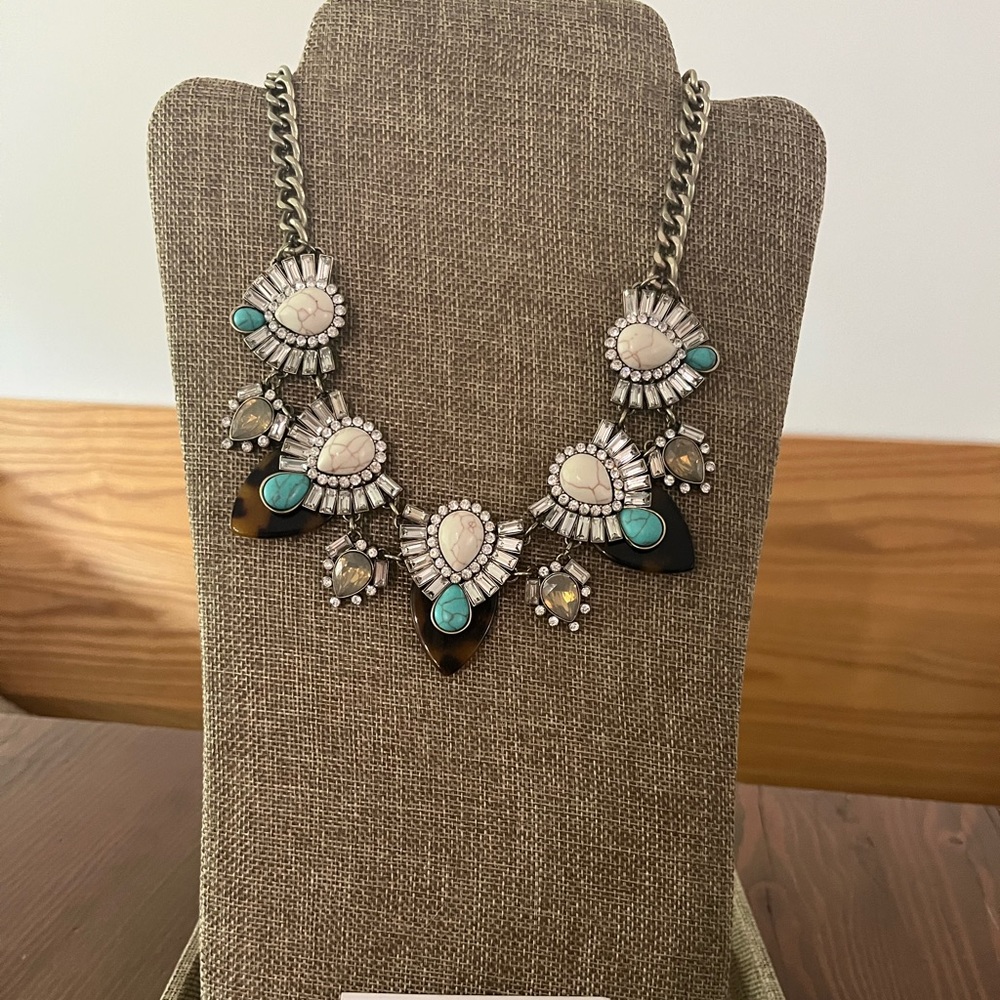 Like New Premier Designs Teal the Show necklace